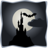 Spooky Castle In The Moonlight Clip Art